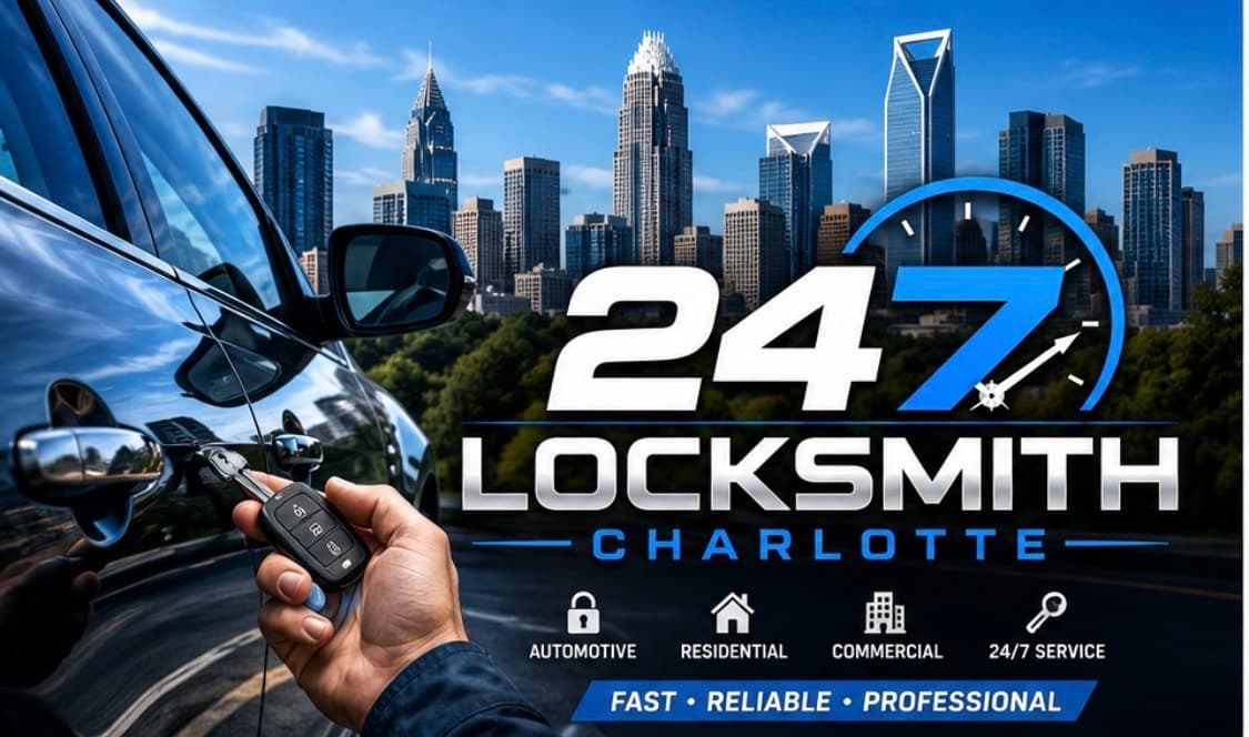 247 locksmith Charlotte  cover